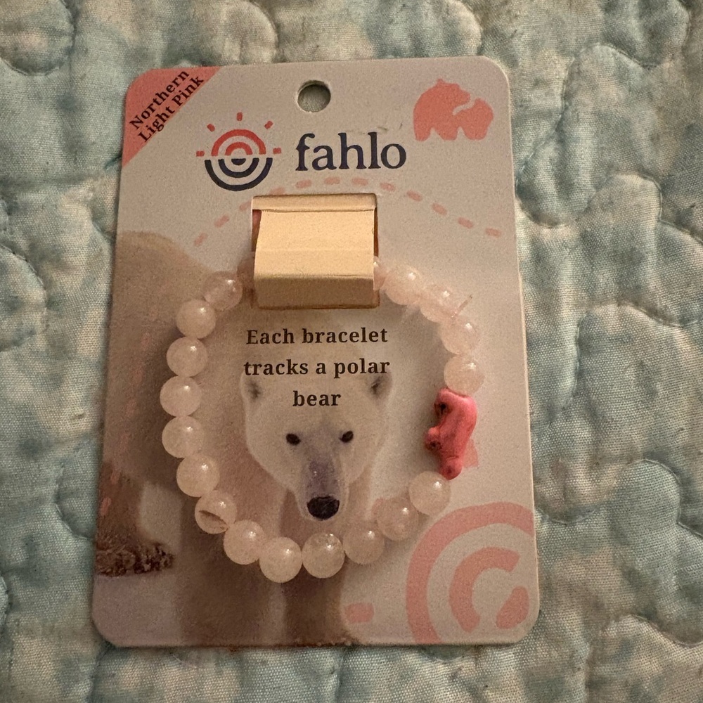 Fahlo Pink Polar Bear Tracking Bracelet